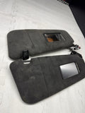 06-10 BMW E60 M5 Black Alcantara Sun Visors 7897609
