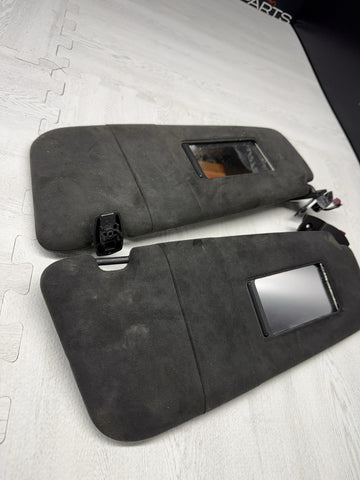 06-10 BMW E60 M5 Black Alcantara Sun Visors 7897609