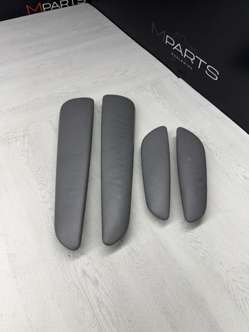 01-06 BMW E46 M3 Convertible Door Arm Rest Armrest Pads Grey