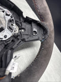 20-24 OEM BMW F97 F98 X3M Heated Steering Wheel Rewrapped Faded Suede