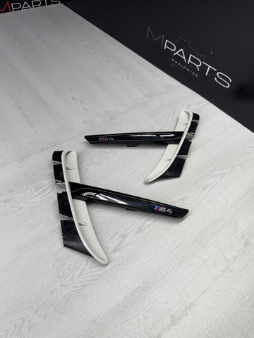 15-20 BMW F82 F83 M4 Front Fender Side Vents Grilles Painted White 51138058780