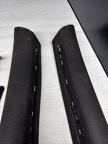 01-06 BMW E46 M3 Coupe Front A B C Pillars Black Original OEM Set *Peeling