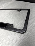 M GENUINE BMW OEM LICENSE PLATE FRAME BRACKET MOUNT HOLDER REAL CARBON STYLE