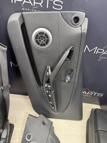 06-10 BMW E64 M6 Front Rear Seats Door Panels Leather Merino Seats Set Black Oem