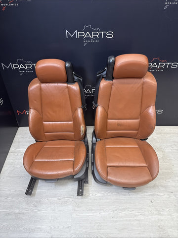 01-06 BMW E46 M3 Convertible Interior Front Heated Seats Cinnamon