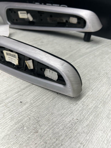 01-06 BMW E46 M3 Convertible Interior Armrests Trim Set Brushed Aluminum *Notes*