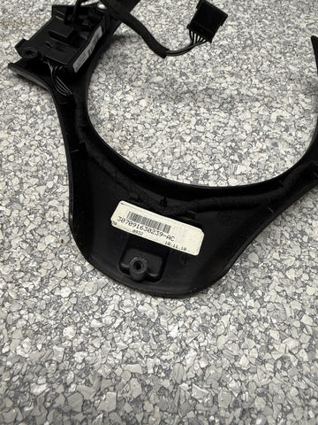 08-13 BMW E90 E92 E93 M3 Steering Wheel Trim Cover Black + Buttons *Peeling*
