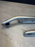 01-06 BMW OEM E46 M3 Silver Aluminum/Grey Bottom Vert Trims Armrests