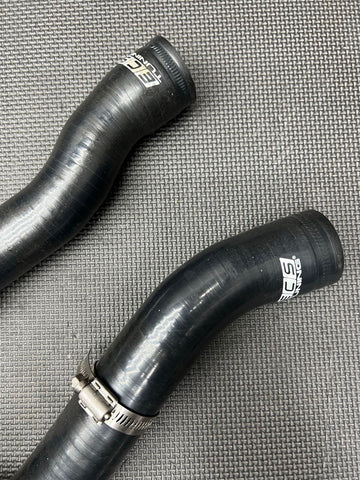 01-06 BMW E46 M3 S54 Pair Set of 2 Radiator Coolant Hoses Silicone ECS Tuning