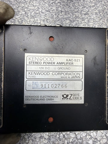 KENWOOD KAC-521 Stereo Power Amplifier