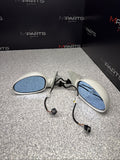 01-06 BMW E46 M3 Side View Door Mirrors Pair Alpine White *Notes*
