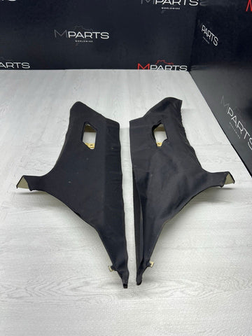 BMW E46 330CI M3 Coupe Rear C Pillars Trims Panels Black Pair OEM *Peeling