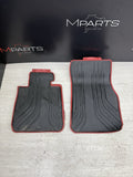 BMW 328i 320i 335i 340i N26 F30 F80 F All Weather Rubber Floor Mat Set 2pc Front