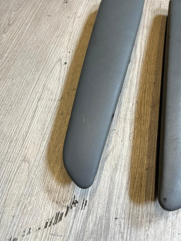 BMW E46 325 330 M3 Front Door Upper Armrest Pads Dove Grey Gray