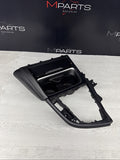 15-20 BMW F80 F82 F83 M3 M4 Front Cup Holder Center Console Trim White Stitching
