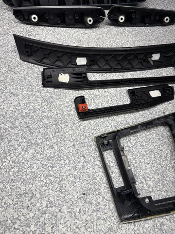 01-06 BMW E46 M3 Convertible Interior Armrests Trim Set Brushed Aluminum *1 Tab