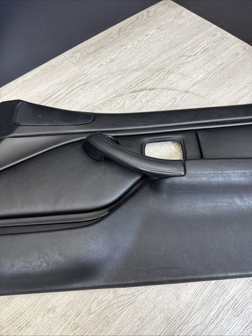 96-02 BMW Z3M Front Passenger Right Door Card Panel Cover Trim Leather Black