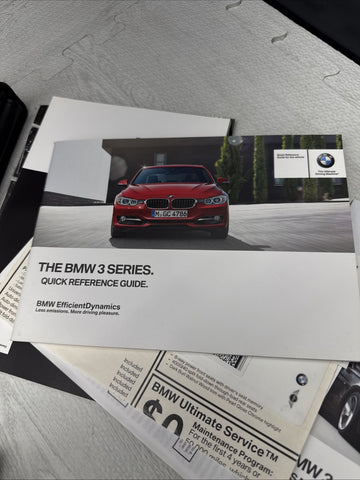 2014 BMW 320i 328i 335i F30 Owners Manual Book Set 01402926810