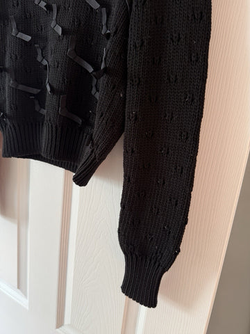 Salvatore Ferragamo Black Size XS Wool Sweater