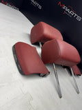 2001-2006 BMW E46 M3 Convertible Imola Red Rear Headrests Head Rests Pair OEM