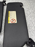 BMW 94-99 E36 M3 Coupe Black Sun Visors Sunvisors Pair OEM