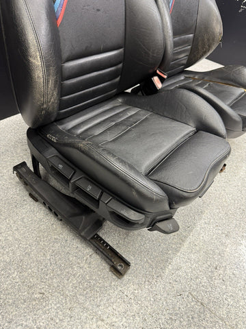 95-99 BMW E36 M3 Coupe Front Vaders Vader Seats Manual Black Ripped