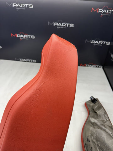 BMW F82 M4 Coupe Rear Sakhir Orange Leather Seat Side Bolsters Pair 8058134