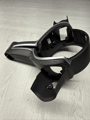15-21 BMW M2 M3 M4 F87 F80 F82 F83 STEERING WHEEL DRY CARBON TRIM COVER DCT