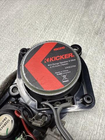 Kicker 51KSC2704 2.75" KS Series 4-ohm Midrange Car Speakers BMW E46 M3