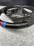 BMW Steering Wheel 01-06 E46 M3 Stock SMG Rewrapped Tri Color Stripe