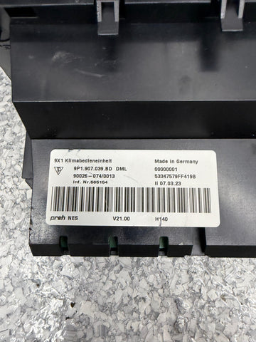 24-25 Porsche 718 Spyder GT4 RS A/C Climate Control Switch Panel Assembly OEM