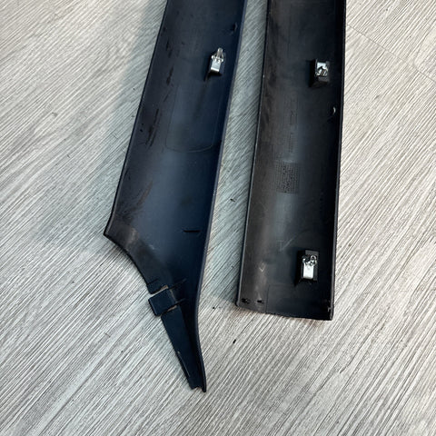 98-02 BMW Z3 M Roadster Front Interior A- Pillar Column Covers Trim Estoril Blue