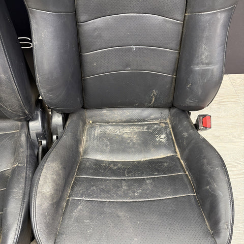 Honda S2k S2000 Interior Front Heated Seats Black Passenger Driver (Bent Rail)