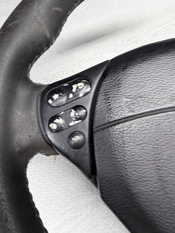 99-02 BMW E36 Z3 M M3 Steering Wheel Black 3 Spoke 32342229487 Prev Rewrapped