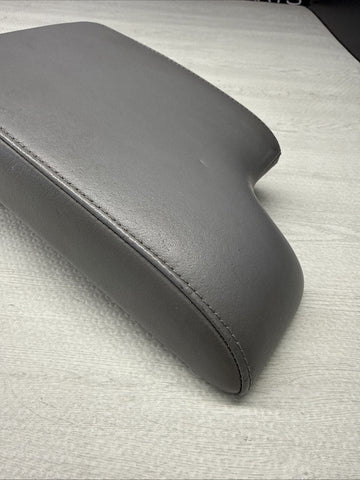01-06 BMW E46 M3 Center Console Armrest Arm Rest Dove Grey Leather Top Only