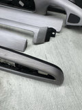 01-06 BMW E46 M3 Convertible Interior Armrests Trim Set Brushed Aluminum *Notes*