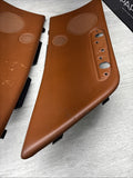 01-06 BMW E46 M3 Convertible Rear Left Right Door Cards Panels Trims Cinnamon