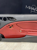 01-06 BMW E46 M3 FRONT RIGHT PASSENGER SIDE DOOR PANEL CARD IMOLA RED OEM