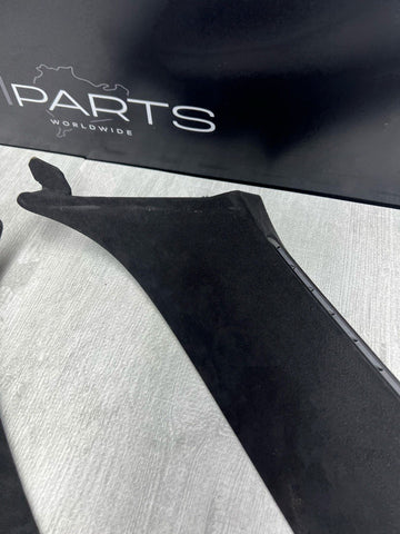 18-24 BMW F92 F93 M8 Front A Pillars Covers Trims Alcantara OEM Pair