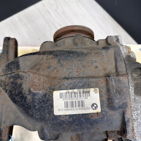 07-13 BMW E82 E90 E92 REAR AUTOMATIC AXLE DIFFERENTIAL CARRIER RATIO 3.46 OEM