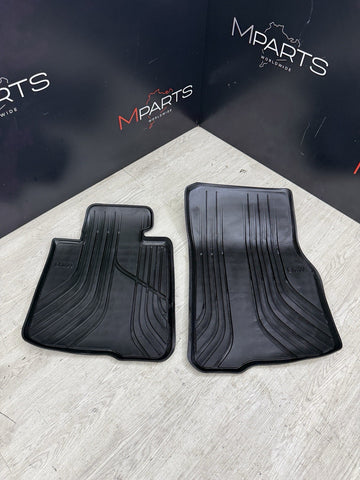 BMW F32 F33 F82 F83 F36 Front All Weather Floor Mats Genuine 51472348155
