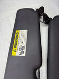 BMW E64 M6 Convertible OEM Sunvisors Sun Visors Black Leather Pair