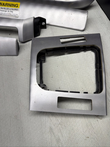 01-06 BMW E46 3 Series M3 Coupe Interior Armrests Trim Set Aluminum *Tab
