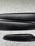 01-06 BMW E46 M3 Convertible Door Upper Arm Rest Armrest Pads Black