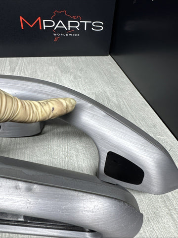 01-06 BMW E46 M3 Convertible Interior Armrests Trim Set Brushed Aluminum *Notes*