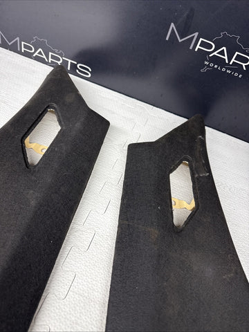01-06 BMW E46 M3 Coupe Front A B C Pillars Black Original OEM Set *Peeling