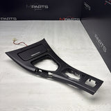 09-13 BMW E93 M3 MANUAL CIC LEATHER CENTER CONSOLE TRIM