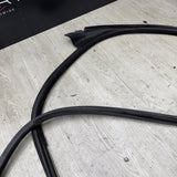 BMW E46 M3 01-06 Left Driver Side Door Weather Strip Seal Black OEM*Rip