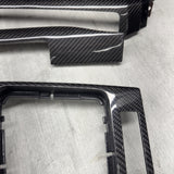 01-06 BMW E46 M3 Convertible Interior Armrests Trim Carbon Fiber *Notes*