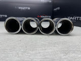 08-13 OEM BMW E92 E93 M3 S65 Rear Exhaust Quad Muffler Tips (4)